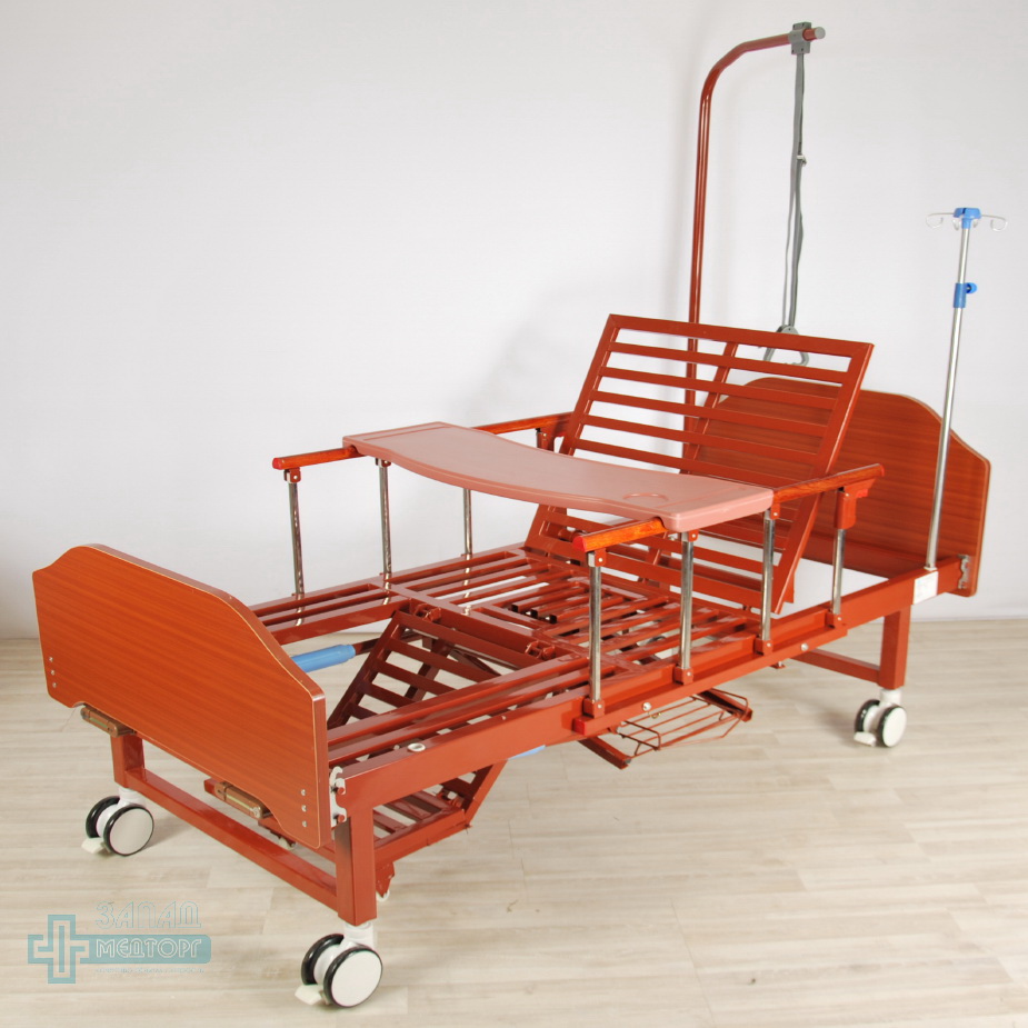 кровать медицинская механическая МК-1123 кресло столик
